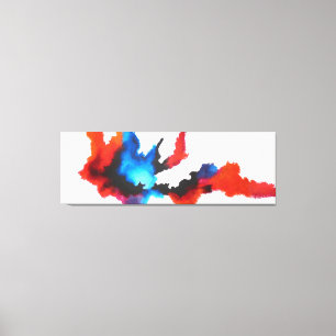 Abstraktes Schwarz-Weiß-Ausdrucksbild Leinwanddruck