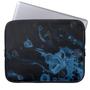 Abstraktes Schwarz-Weiß-Bild Laptopschutzhülle