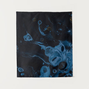 Abstraktes Schwarz-Weiß-Bild Wandteppich