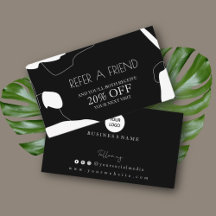 Abstraktes Schwarz-Weiß-Kartendesign