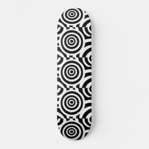 Abstraktes Schwarz-Weiß-Skateboard  Skateboard