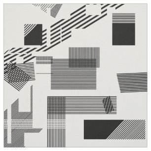 Abstraktes Schwarz-weißes modernes Stoff