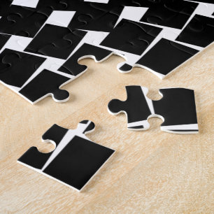 Abstraktes Schwarzes Muster Puzzle