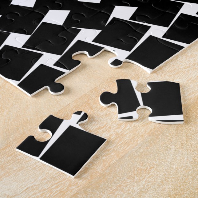 Abstraktes Schwarzes Muster Puzzle (Seite)