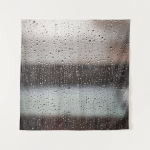 Abstraktes Schwarzweiß-Bild Wandteppich