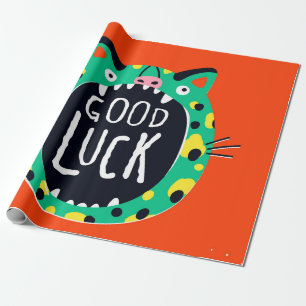 Abstraktes Schwein Glücksschwein Geschenkpapier