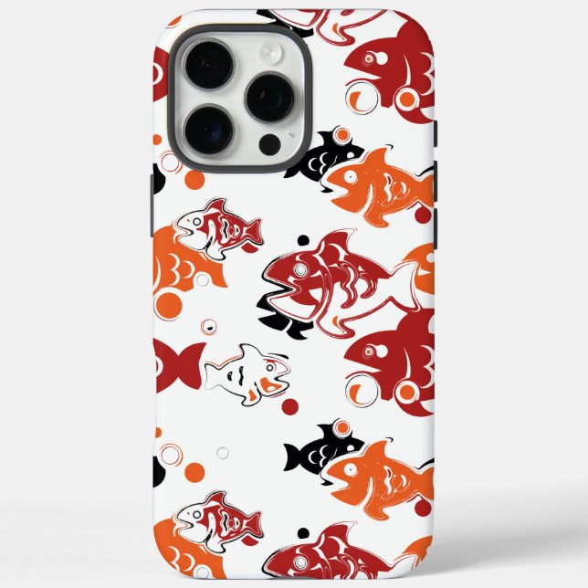 Abstraktes Schwimmmuster Case-Mate iPhone Hülle (Rückseite)
