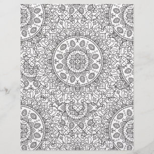 Abstraktes Scrapbook-Papier für die Farbseite