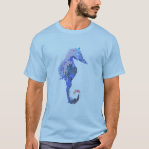 Abstraktes Seepferd-Shirt T-Shirt