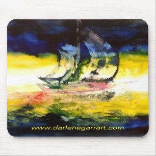 abstraktes segelndes Mousepad