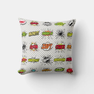 abstraktes Set von Pop-Kunstobjekten auf einem spe Kissen