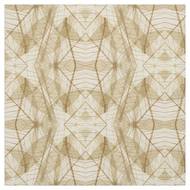 Abstraktes Sheer Cream Beige Muster Stoff (Muster)