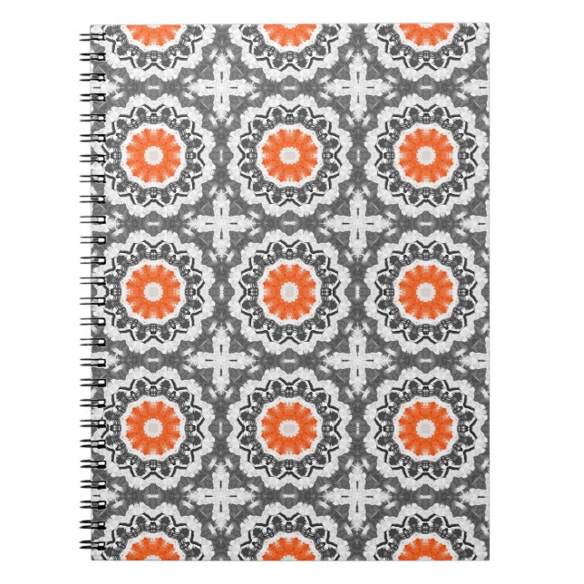 Abstraktes Silber: Geometrisches Nahtloses Design. Notizblock (Vorderseite)