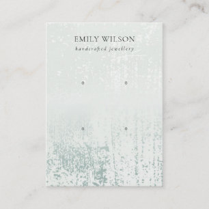 Abstraktes Silber-Regen-Aqua-2-Stuhlvorlagendispla Visitenkarte