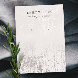 Abstraktes Silber-Regengewebe Visitenkarte