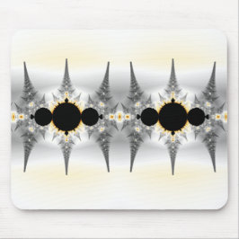 Abstraktes Silver Fraktal Art Mousepad