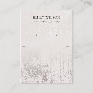 Abstraktes Silver Rain Aqua Necklace Visitenkarte