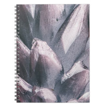 Abstraktes Silver Spikes Hardcover-Notebook