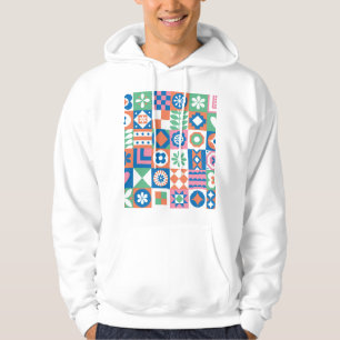 Abstraktes skandinavisches Folkloremuster Hoodie