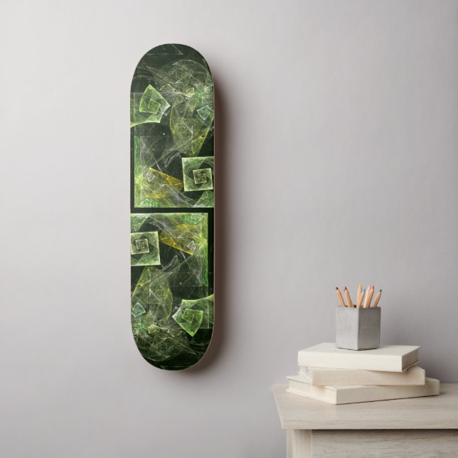 Abstraktes Skateboard mit beidseitiger Balance (Wandkunst)