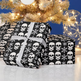 Abstraktes Skelett Snowflake Design Geschenk Rolle Geschenkpapier