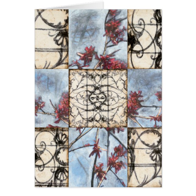 Abstraktes Skelettbild mit Paneelen (Vorne)