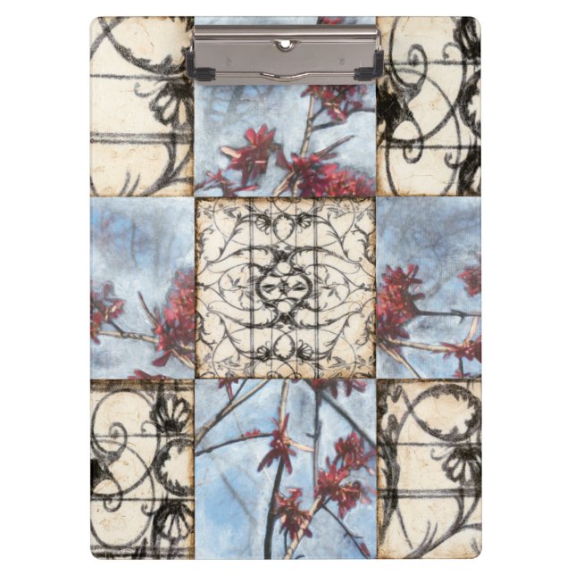 Abstraktes Skelettbild mit Paneelen Klemmbrett (Vorderseite)