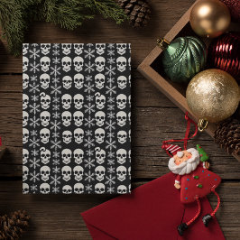 Abstraktes Skelettdesign Geschenkpapier Set