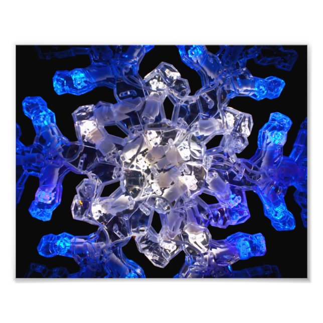 Abstraktes Snowflake Foto drucken (Vorne)