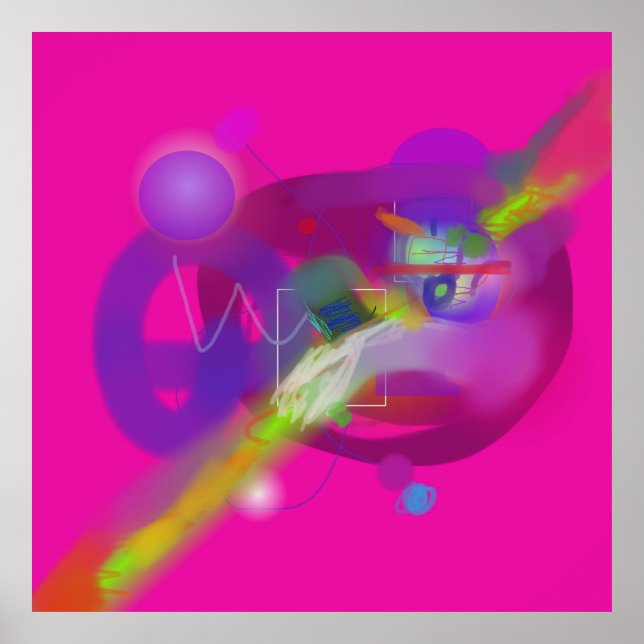 Abstraktes Spektrum an Schichtdicken Poster (Vorne)