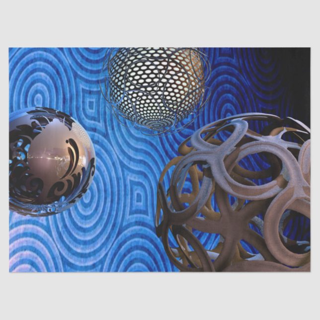 abstraktes Sphäropapier Seidenpapier (Vorderseite)