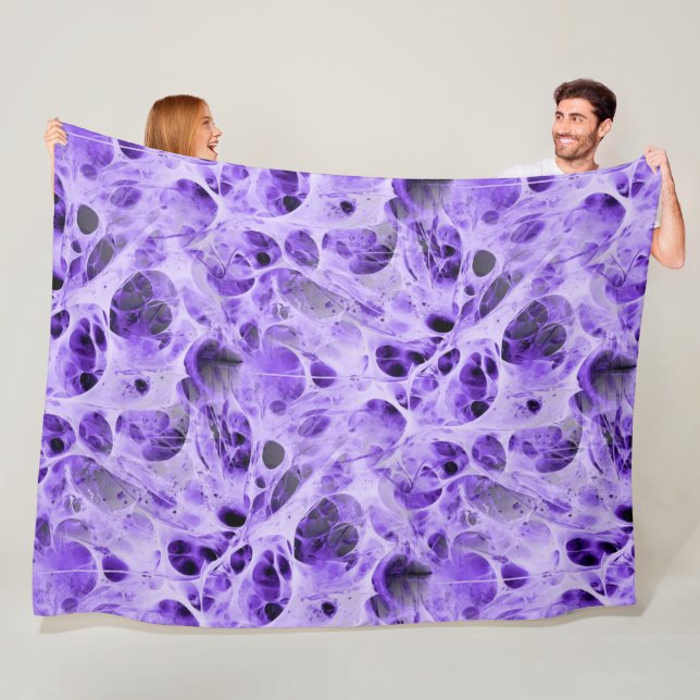 Abstraktes Spiderweb-Fraktal - Nahtloses Muster 1 Fleecedecke (Beispiel)