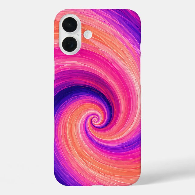 Abstraktes Spiral-Farbschwung-Muster Case-Mate iPhone Hülle (Rückseite)