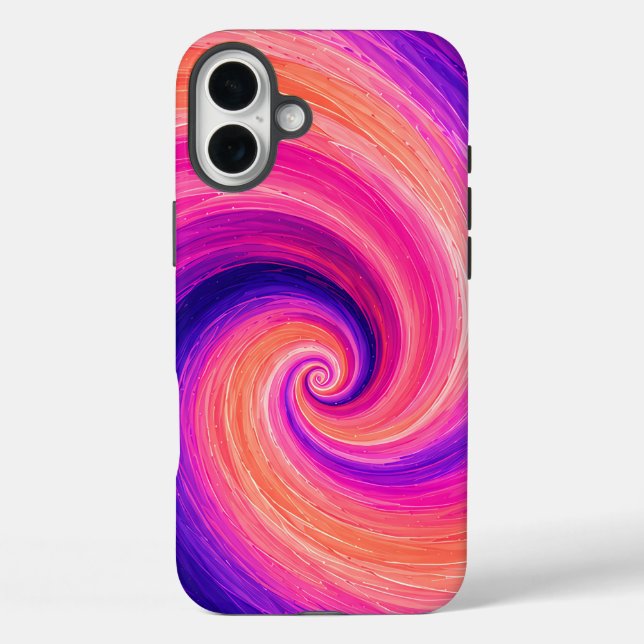 Abstraktes Spiral-Farbschwung-Muster Case-Mate iPhone Hülle (Rückseite)