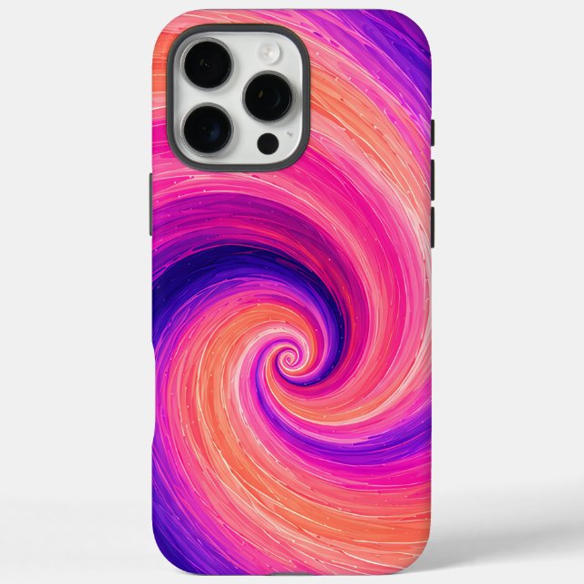 Abstraktes Spiral-Farbschwung-Muster Case-Mate iPhone Hülle (Rückseite)