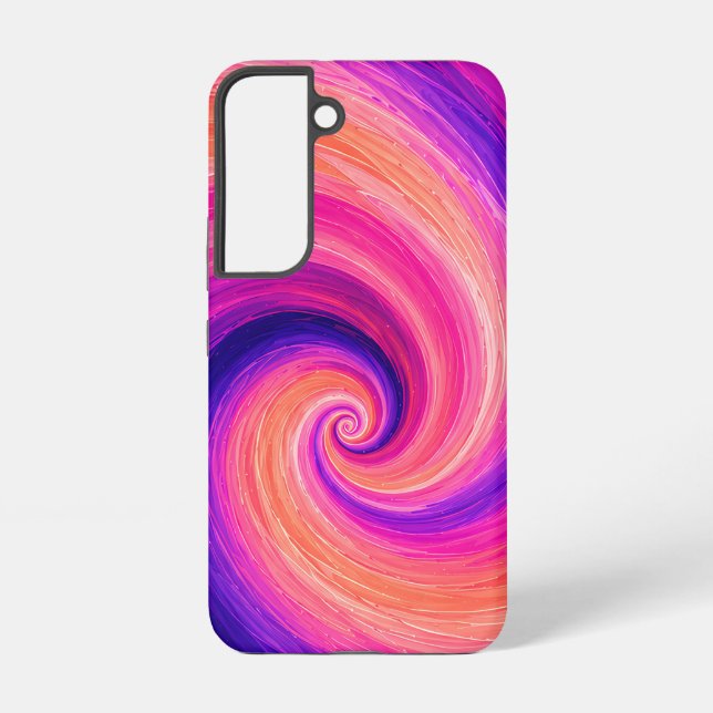Abstraktes Spiral-Farbschwung-Muster Samsung Galaxy Hülle (Rückseite)