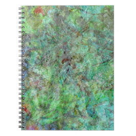 Abstraktes Spiral-Foto-Notebook, Friedlich Notizblock