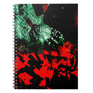 Abstraktes Spiral-Foto-Notebook in hellorange, Swe Notizblock