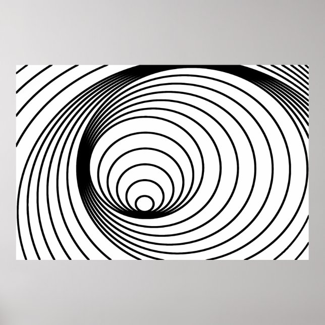 Abstraktes Spiralmuster Gottes Fingerpint Poster (Vorne)