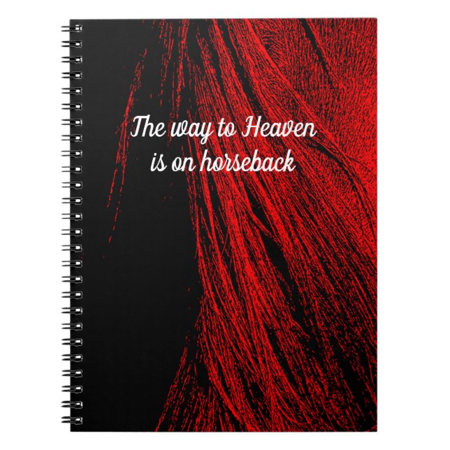 Abstraktes SpiralNotebook aus Red Horse Mane Notizblock (Vorderseite)