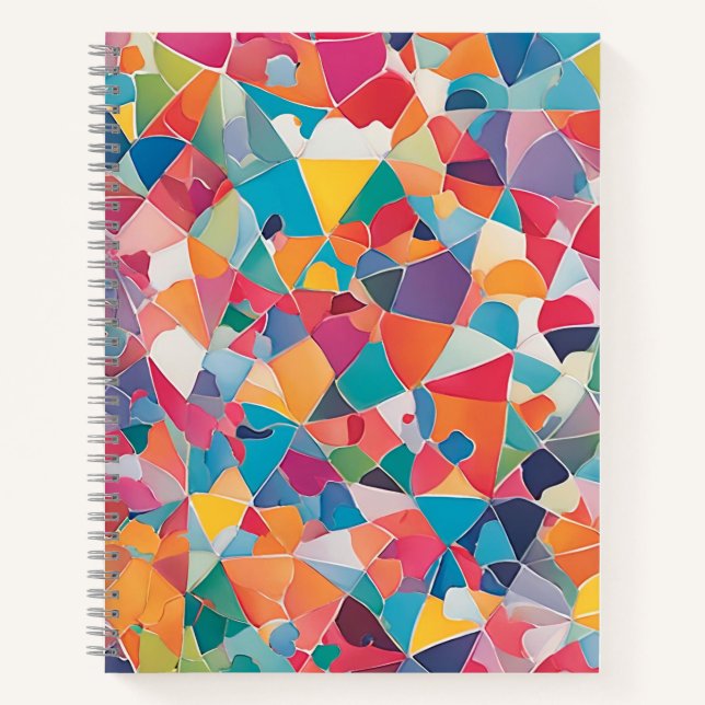 Abstraktes SpiralNotebook - Modernes Design Notizbuch (Vorderseite)