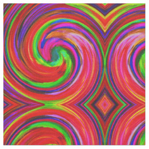 Abstraktes Spiralwirbelmuster #105 Stoff
