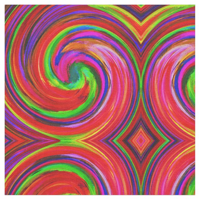 Abstraktes Spiralwirbelmuster #105 Stoff (Nahaufnahme)