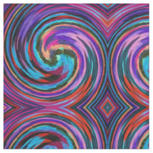 Abstraktes Spiralwirbelmuster #109 Stoff