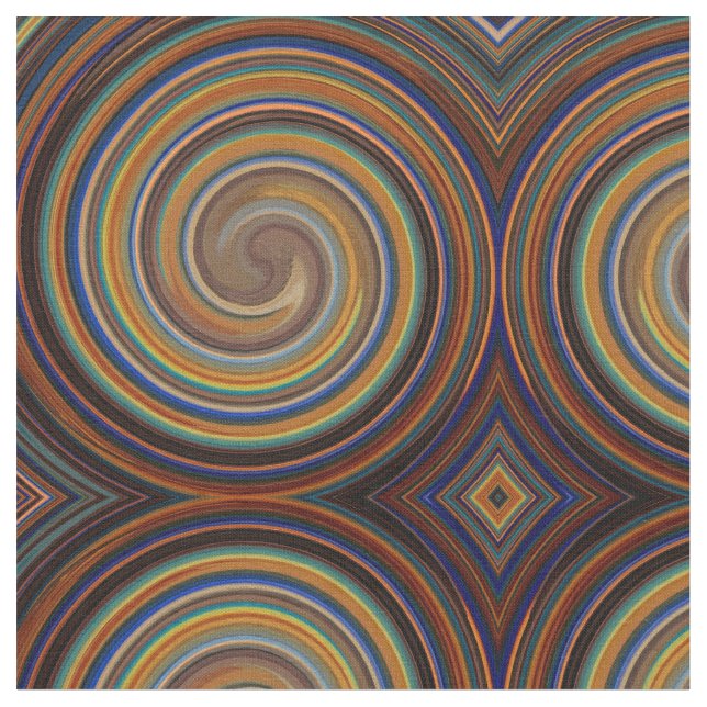 Abstraktes Spiralwirbelmuster #72 Stoff (Nahaufnahme)