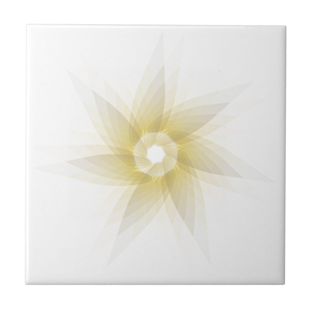 Abstraktes Spirograph-konzentrischer Kreis-Muster Fliese (Vorderseite)