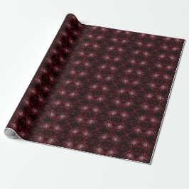 Abstraktes Sprenkelpunkte-Muster in Rosa und Rot Geschenkpapier