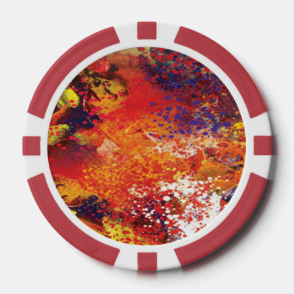 Abstraktes Spritzbild Pokerchips