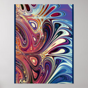 Abstraktes Spritzdesign Poster