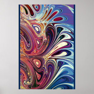 Abstraktes Spritzdesign Poster